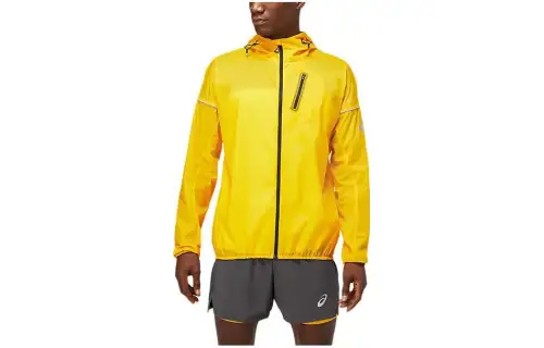 ASICS FUJITRAIL Jackets Men's Yellow Hooded Moderate Other