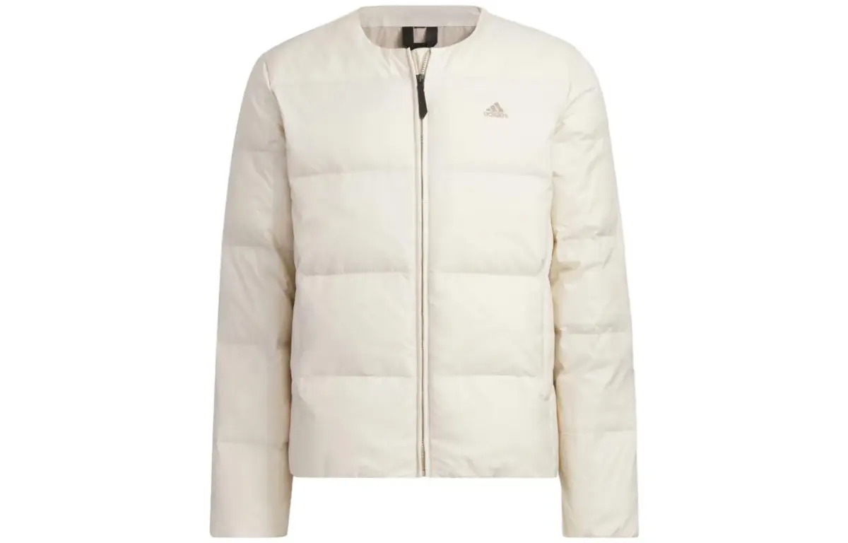 Adidas Jackets Men's White Crew Neck Moderate Other