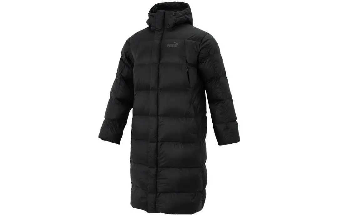 PUMA Down Jackets Men's Black Hooded Moderate Other