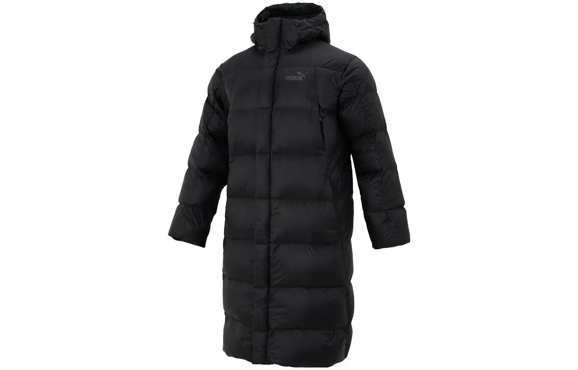 PUMA Down Jackets Men's Black Hooded Moderate Other