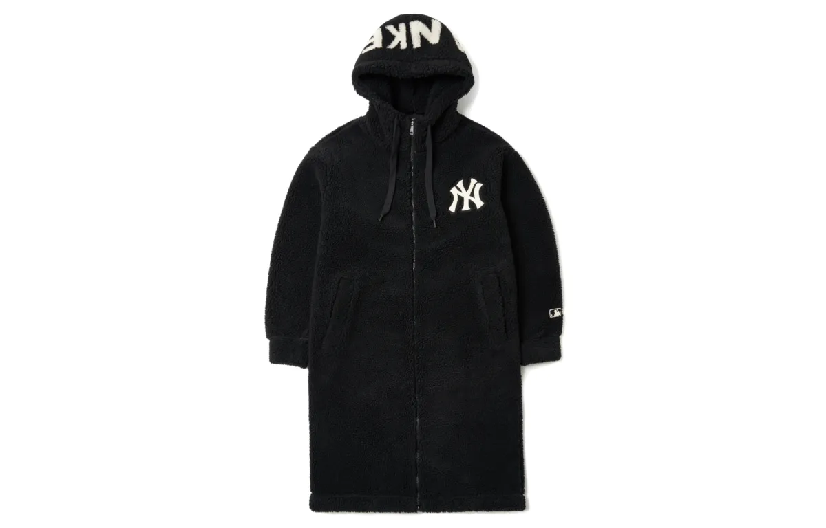 MLB New York Yankees Velvet Jackets Unisex Black Hooded (Non-detachable) Moderate