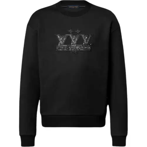 LOUIS VUITTON Embellished Signature Patch Sweatshirt