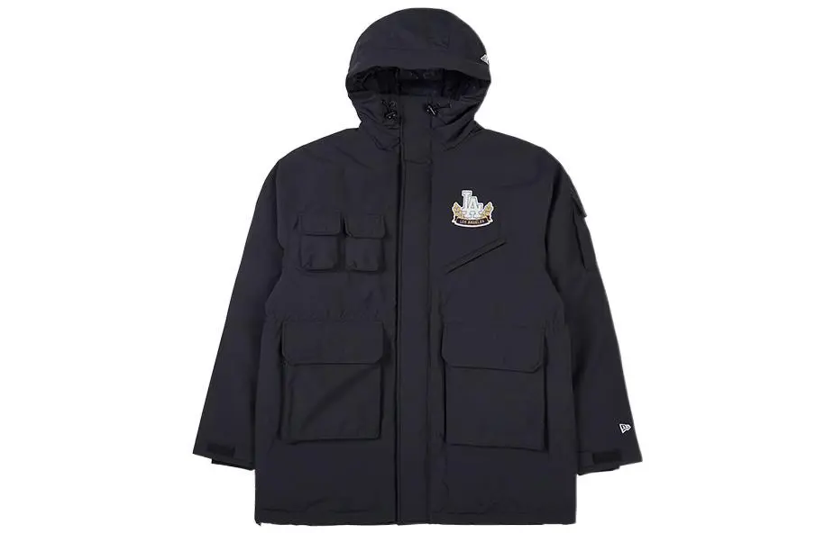 New Era Down Jackets Unisex Black Hooded (Non-detachable) Moderate