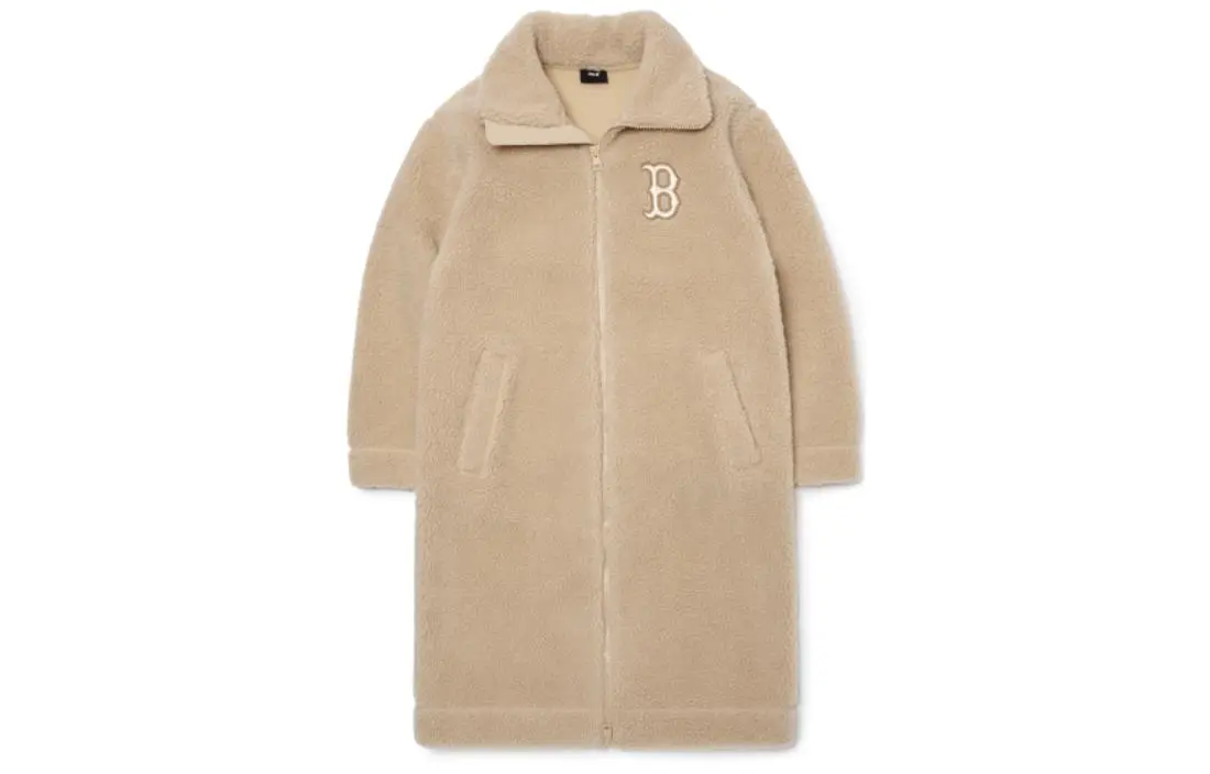 MLB Coats Men's Khaki Lapel Moderate Straight Fit
