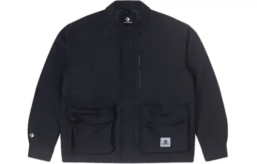 Converse Jackets Men's Black Lapel Moderate Workwear