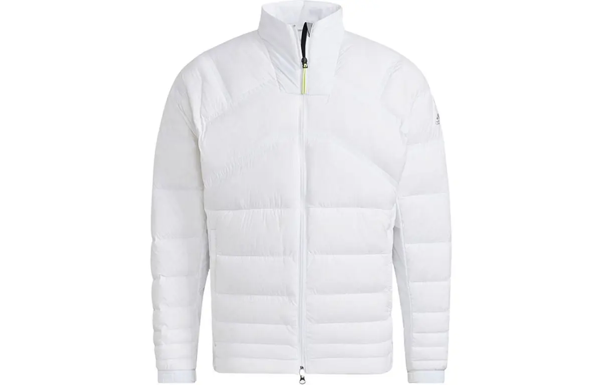 Adidas Down Jackets Men's White Stand Collar Moderate Other