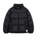 Li Ning Down Jackets Men's Black Stand Collar Moderate Quilted Down Jacket