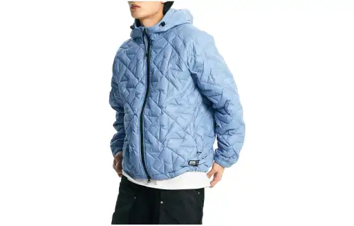 New Balance Down Jackets Men's Blue Hooded Moderate Other