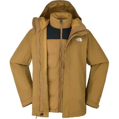 THE NORTH FACE Urban Exploration Waterproof And Windproof To Keep Warm Windbreaker Jacket Unisex Two Piece Set Brown