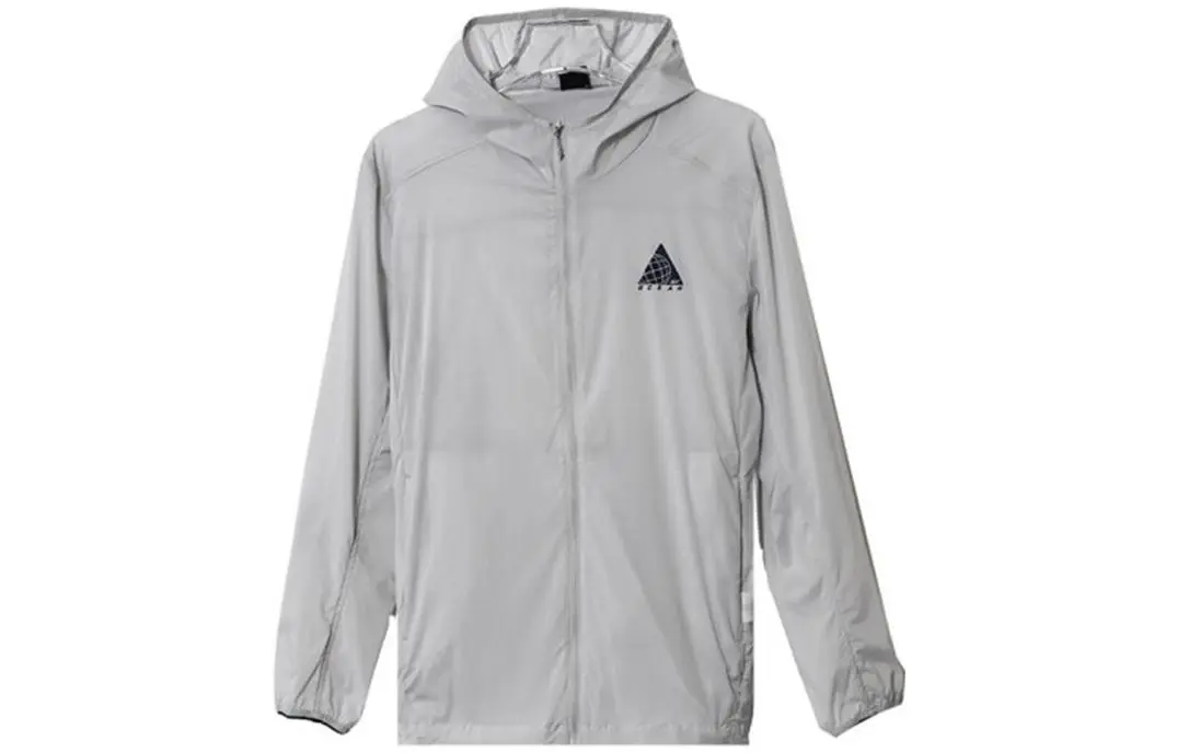 361° Sun Protection Clothing Men's Ice Gray Hooded Moderate Straight Fit