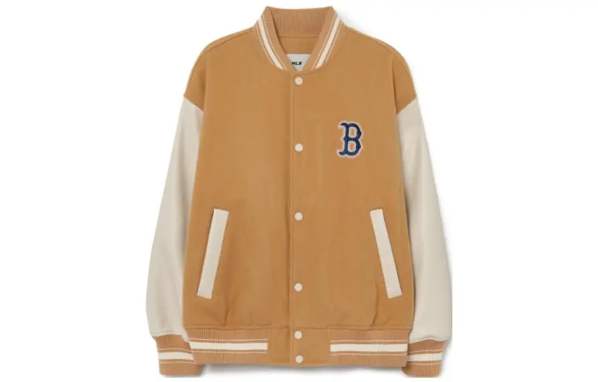 MLB Baseball Jacket Unisex Sand Yellow