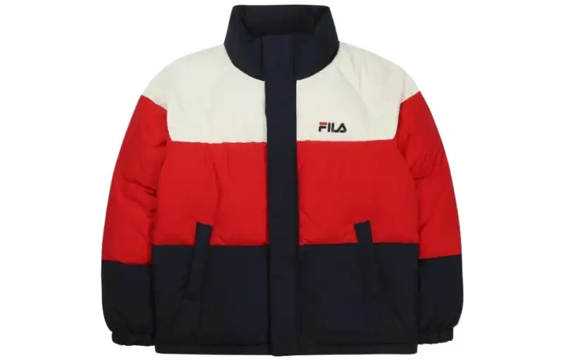 FILA Down Jackets Unisex Red Stand Collar Moderate Other