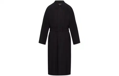 Balenciaga Belted Mid Length Trench Coat