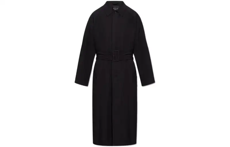 Balenciaga Belted Mid Length Trench Coat