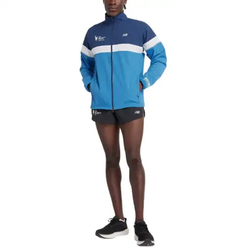 New Balance NYC Marathon Jackets & Coats Men's Blue Agate
