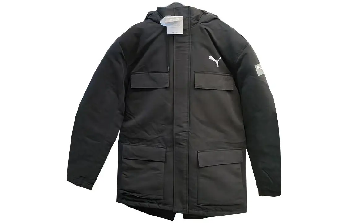 PUMA Puffer Jackets Unisex Black Hooded Moderate Other