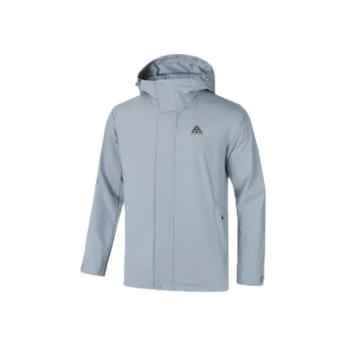 Anta Breathable Water Repellent Windbreaker Jacket Men's Gray