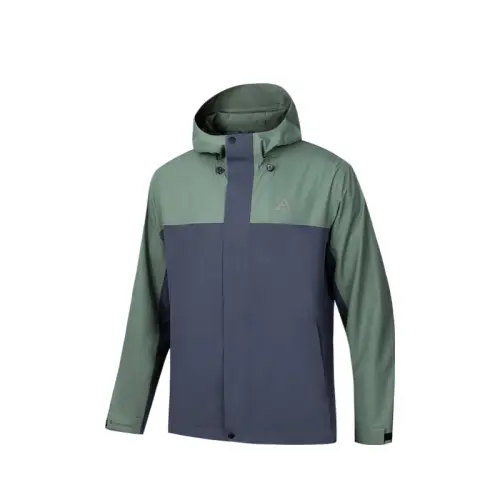 Anta Hiking Outdoor Hiking Urban Living/Travel/Commuting Windbreaker Jacket Men's Green Gray