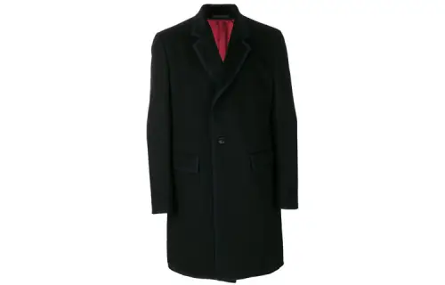 GUCCI Coats Men's Black Lapel Moderate Straight Fit