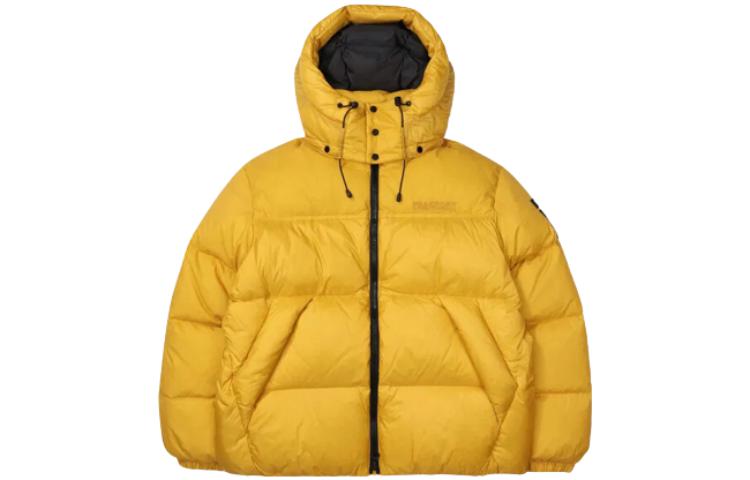 Куртка-пуховик Fila С Hoodie (желтая)