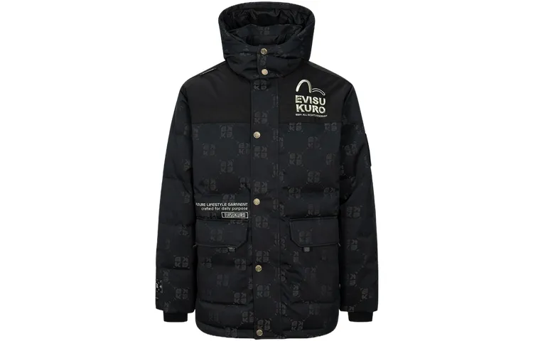 EVISU FW23 Down Jacket Men's Black
