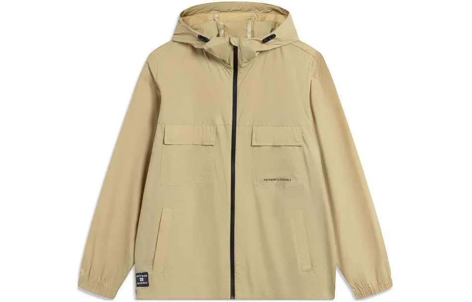 Li Ning Sports Life Collection Sun Protection Clothing Men's Authentic Khaki