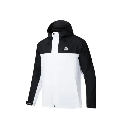 Anta Windbreaker Jacket Men's Black White