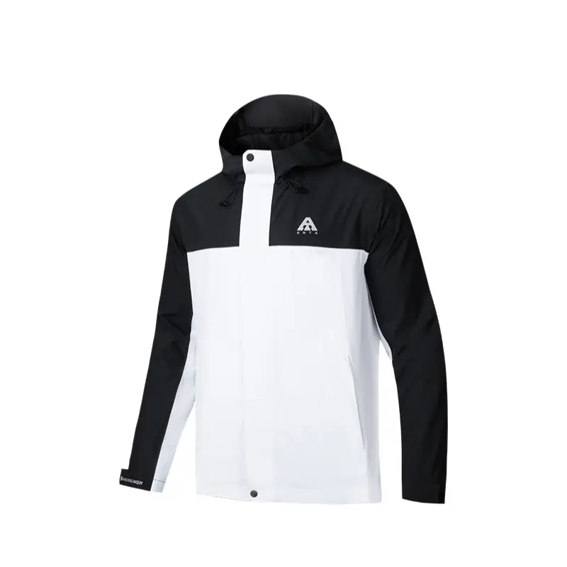 Anta Windbreaker Jacket Men's Black White