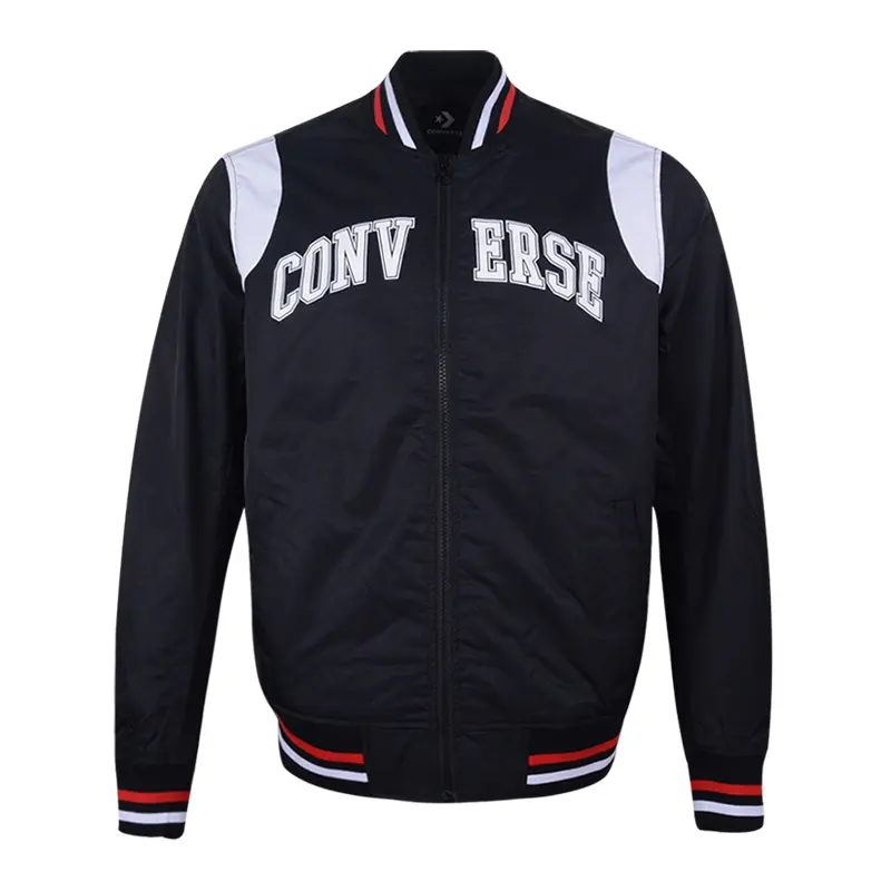 Converse Non Padded Baseball Bomber Jackets & Coats Men's Black