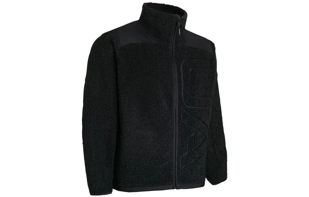 Under Armour Mission Jackets Men's Black Stand Collar Thickened Straight Fit