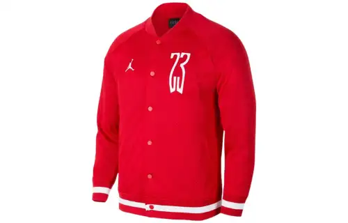 Jordan Air Jordan 14 Baseball Jerseys Men's Red Baseball Collar Moderate Straight Fit