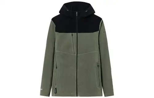 ANTA Jackets Men's Murky Olive Green/Basic Black Hooded Thickened Other