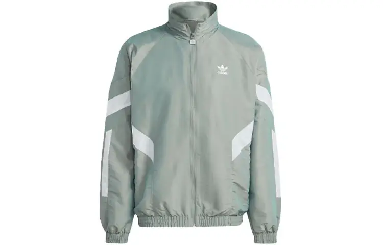Adidas Originals Jackets Men's Light Green Stand Collar Moderate Other