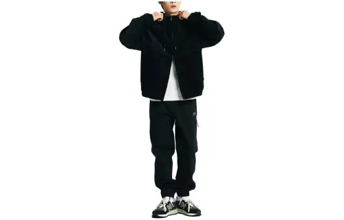 New Balance Jackets Men's Black Hooded Moderate Other