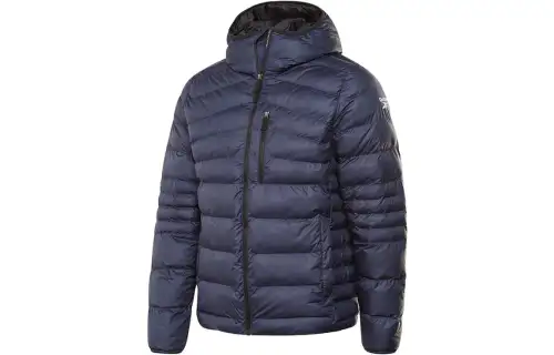 Reebok Puffer Jackets Men's Navy Blue Hooded Moderate Other