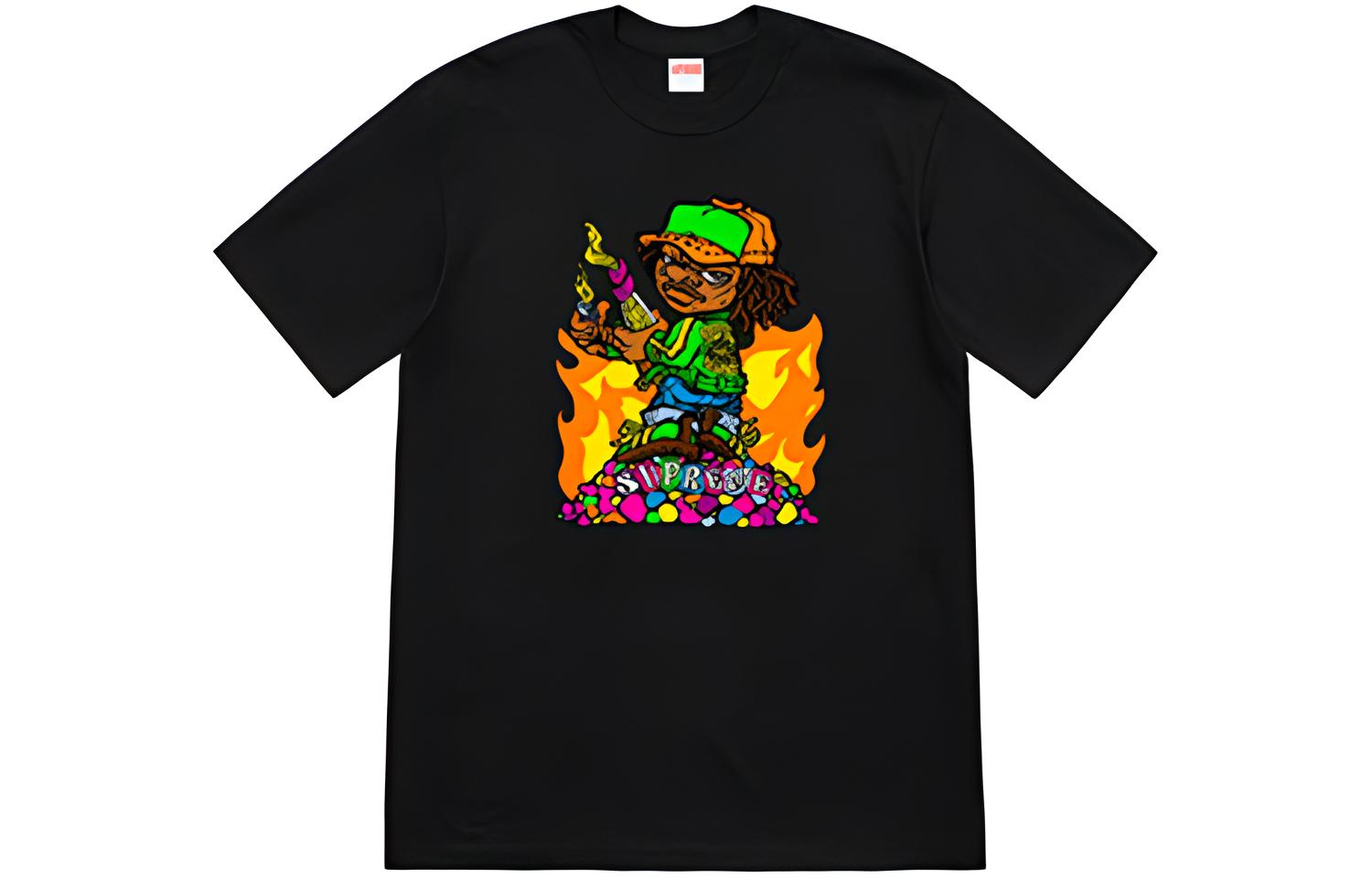 Футболка Supreme SS19 Molotov Kid Tee Black (черная)