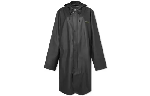 Vetements Coats Men's Black Hooded Moderate