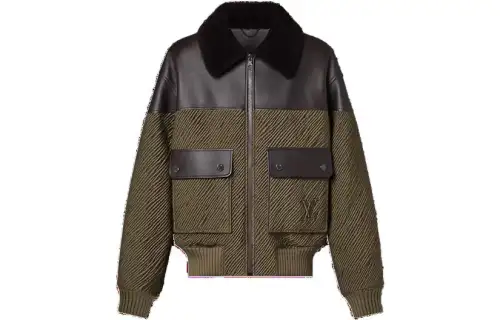 LOUIS VUITTON Jackets & Coats Men's Army Green