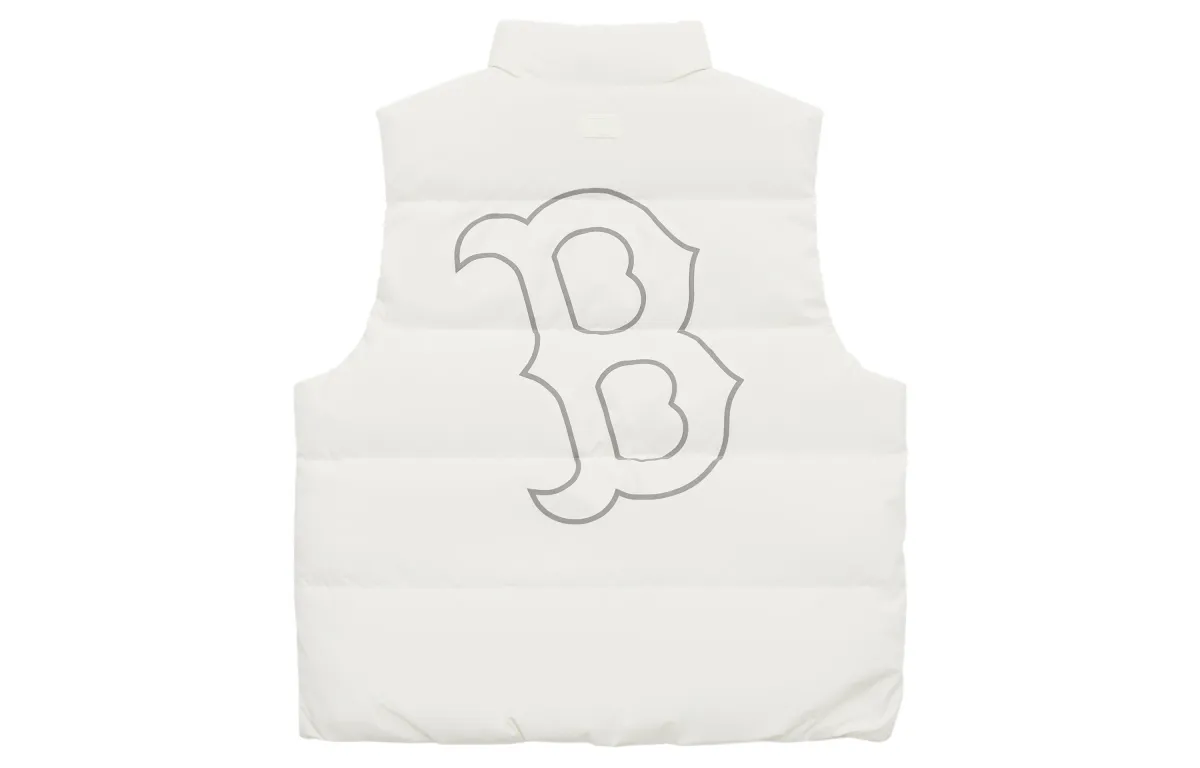 MLB Boston Red Sox Basic Collection Down Vest Unisex Cream