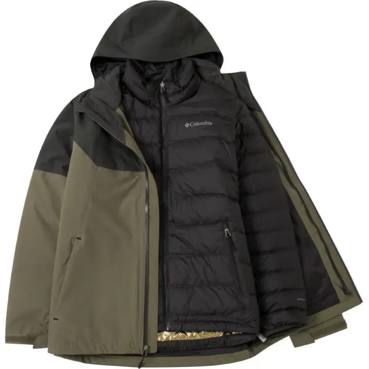 Columbia Hiking Waterproof And Warm Windbreaker Jacket Men's Green