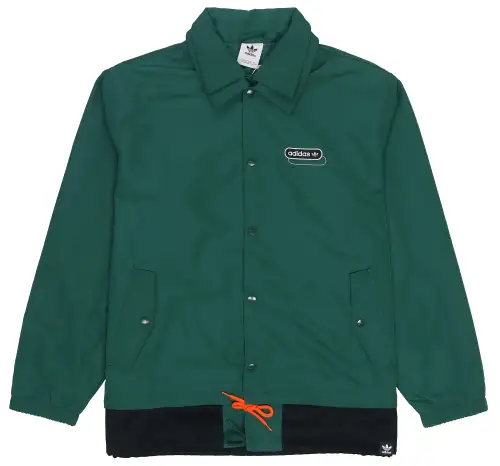 Adidas Originals Velvet Jackets Men's Forest Green Double Collar Thickened