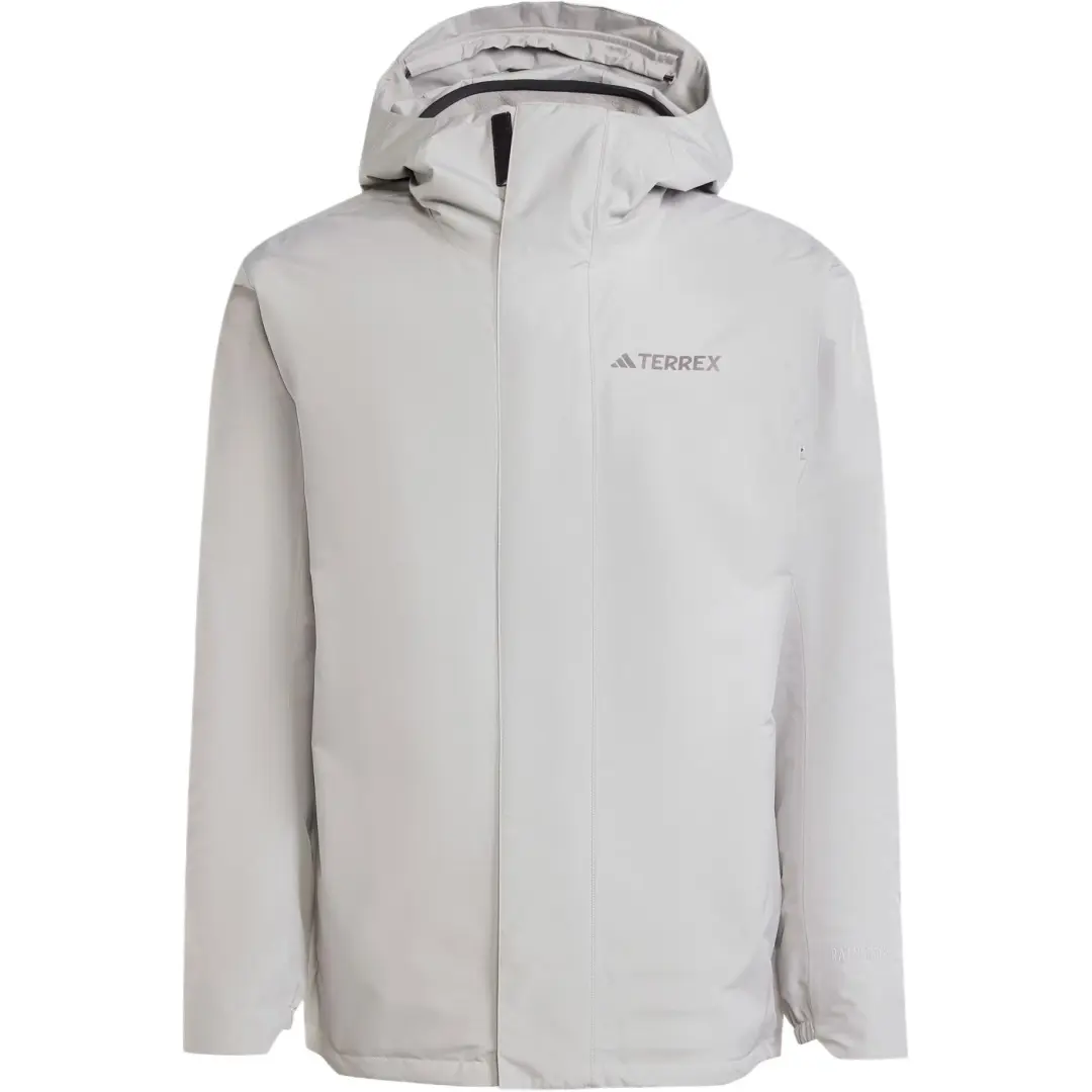 Adidas Waterproof, Windproof, And Breathable Windbreaker Jacket Men's Pure Ice Gray