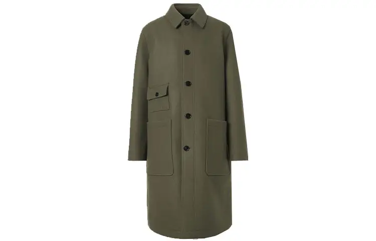 Burberry Coats Men's Army Green