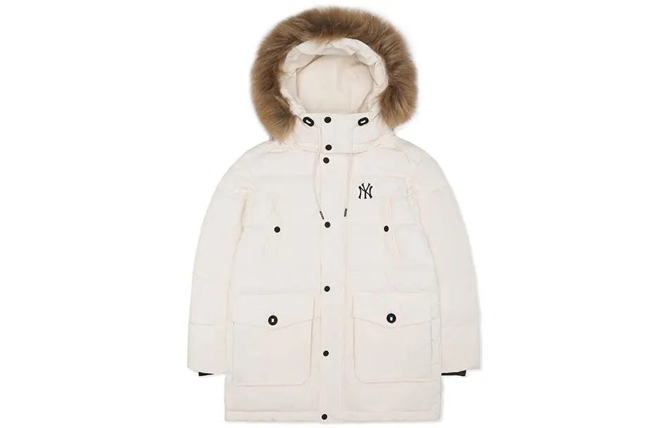 MLB New York Yankees Down Jacket Short Unisex White