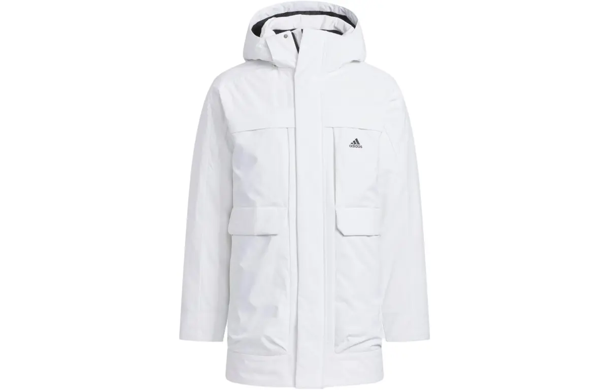 Adidas LONG DOWN Jacket Men's White