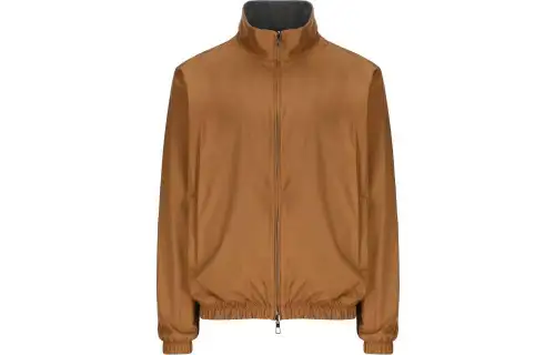 Loro Piana Leather Bomber Jacket