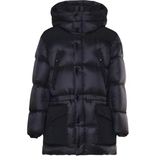 Burberry High Neck Hooded Padded Coat