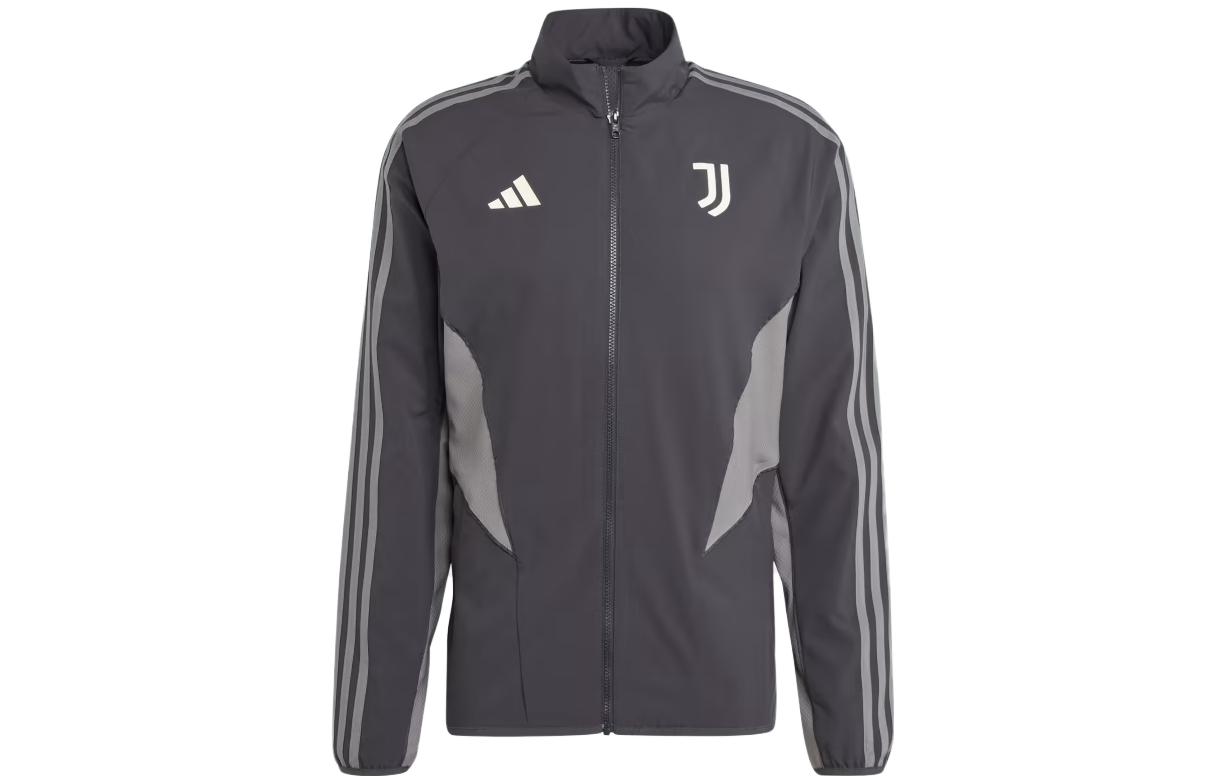 Adidas Juventus Jackets Men's Dark Gray Stand Collar Moderate Other