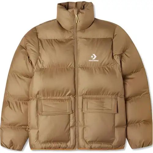Converse Puffer Jacket Men's Earth Yellow
