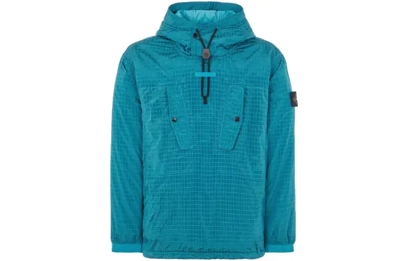 STONE ISLAND Jackets Men's Turquoises Hooded Moderate Other